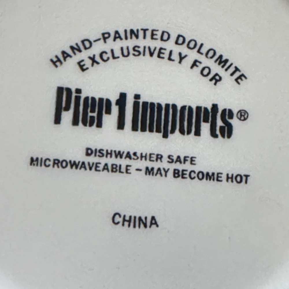 Pier 1 Yellow 3d Bee Mug with Green Handle